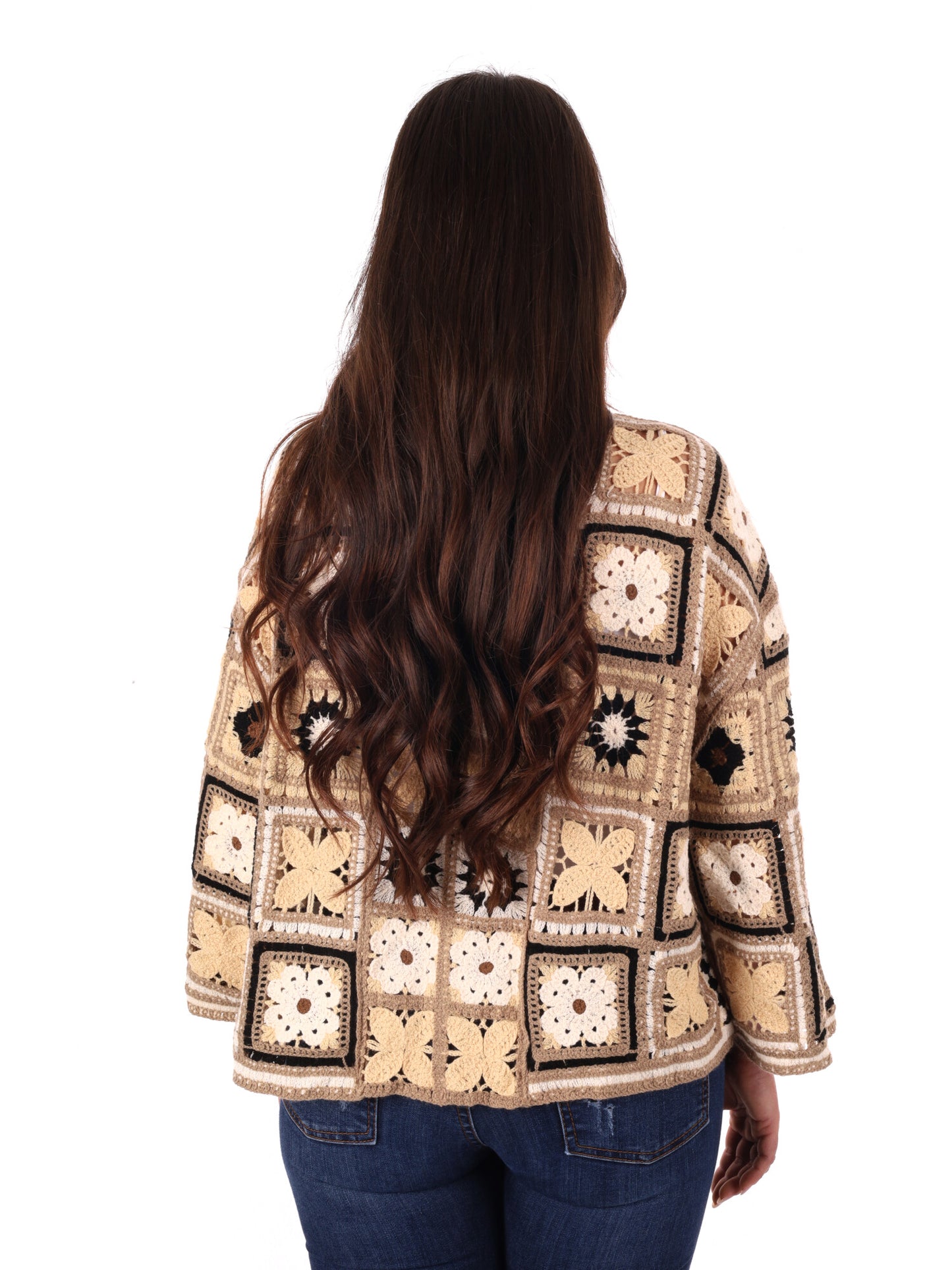 Cardigan donna Miss Love in tinta fango versatile e raffinato