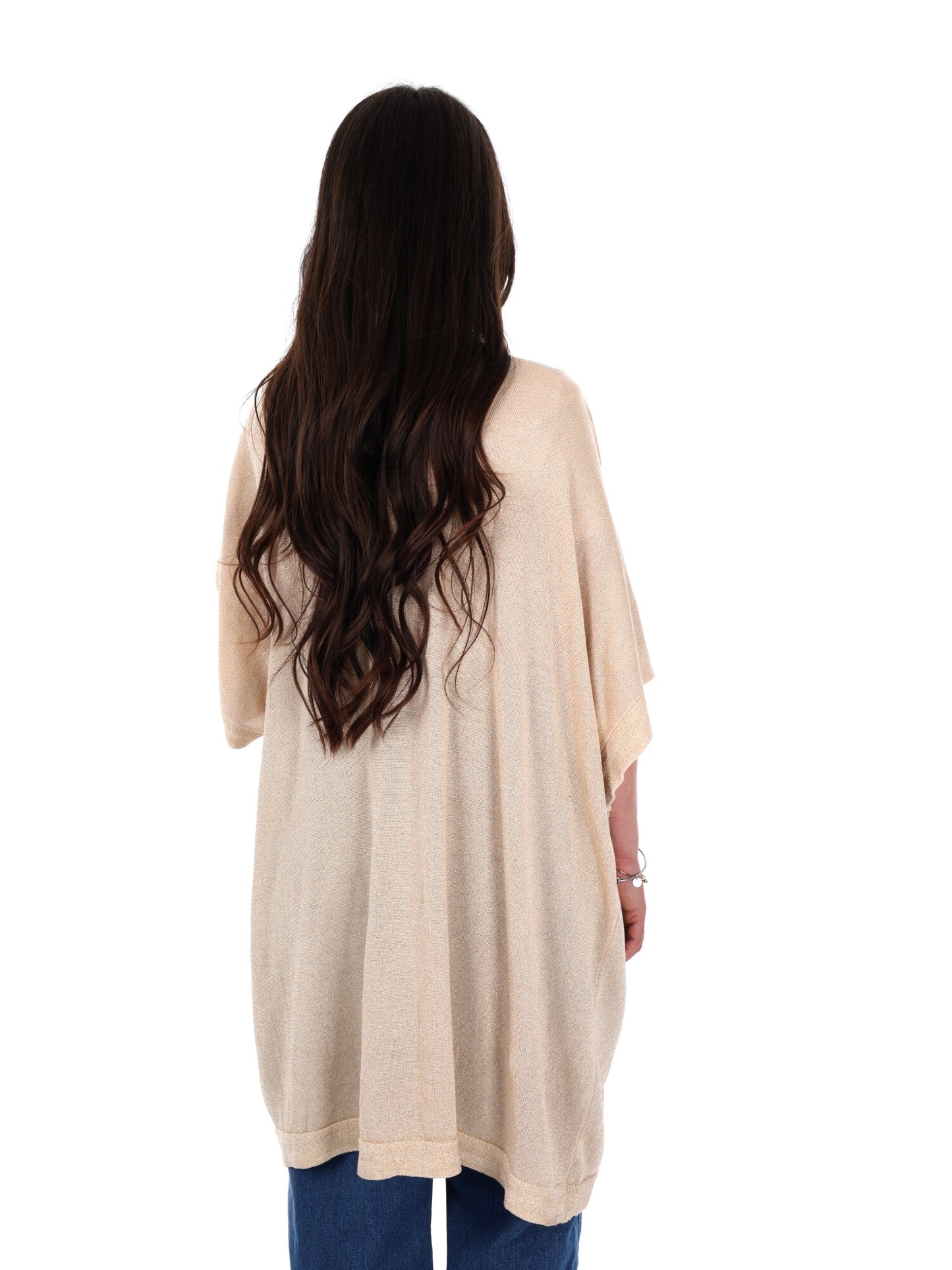 Cardigan elegante Miss Love da Donna color oro per primavera estate