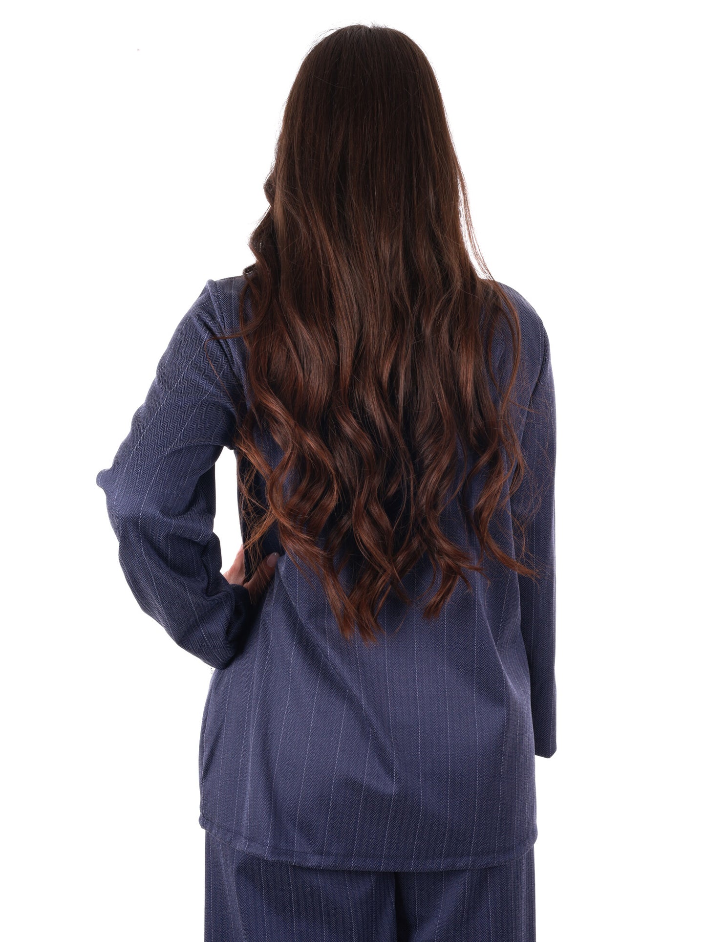 Giacca blazer elegante da donna Miss Love in blu per primavera estate