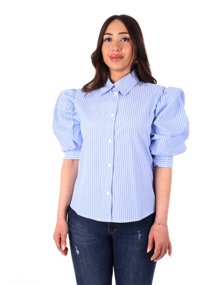 Camicia azzurra primavera-estate da donna Miss Love