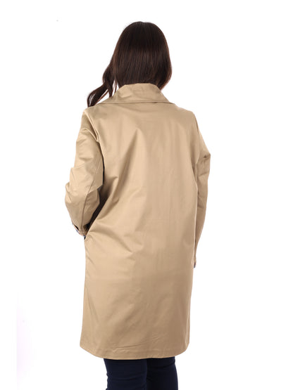 Miss Love trench beige donna elegante per primavera-estate