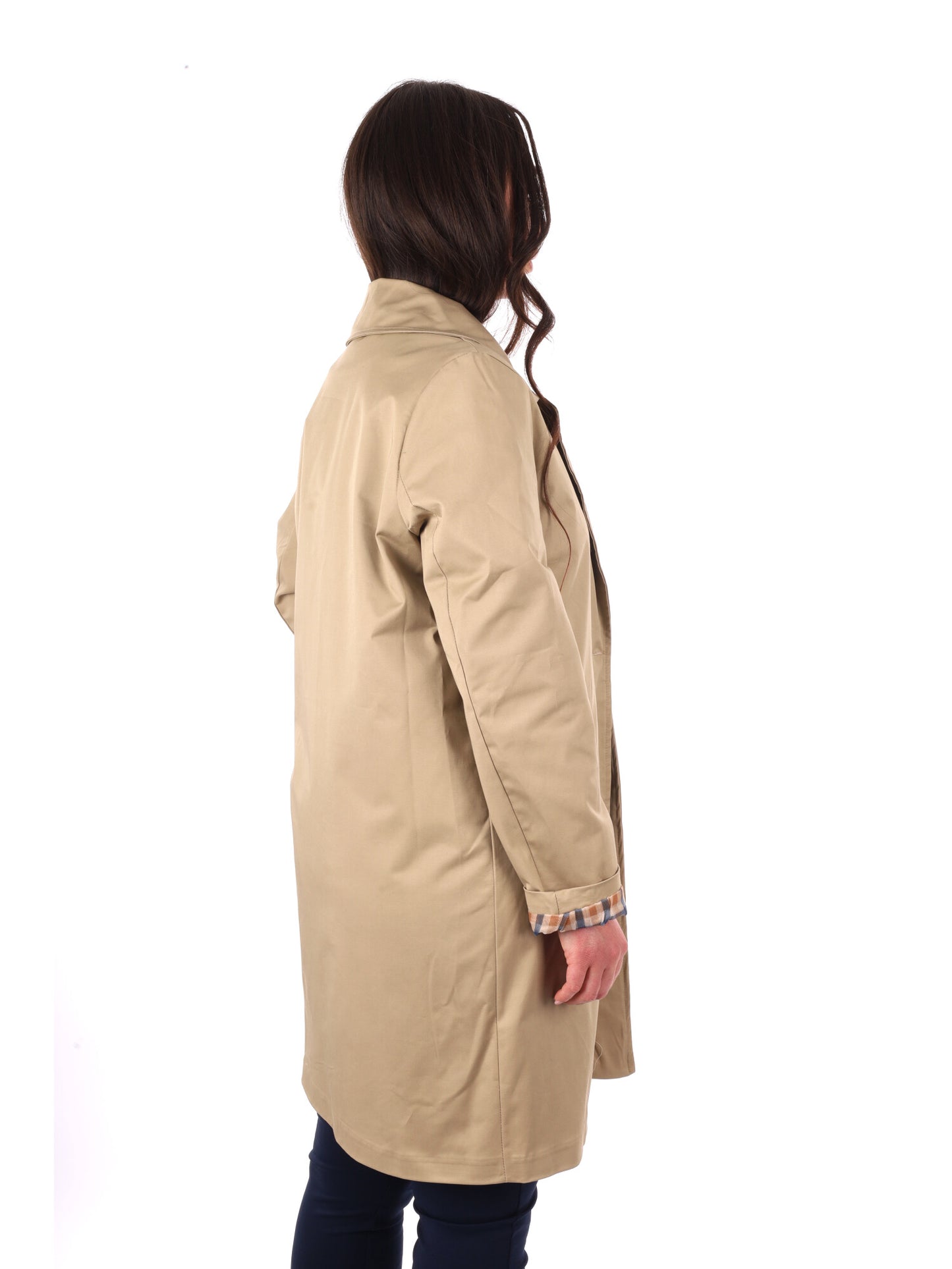 Miss Love trench beige donna elegante per primavera-estate