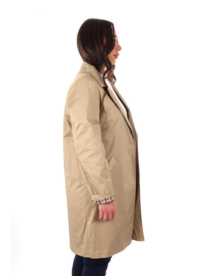 Miss Love trench beige donna elegante per primavera-estate