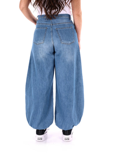 Jeans balloon Miss Love in denim stonewash da donna casual