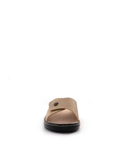 Ciabatte donna Tiglio Artisan in pelle beige con plantare estraibile