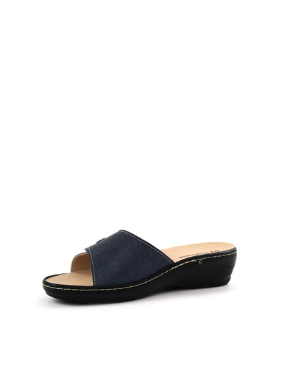 Ciabatte Tiglio Artisan comode e versatili da donna in blu