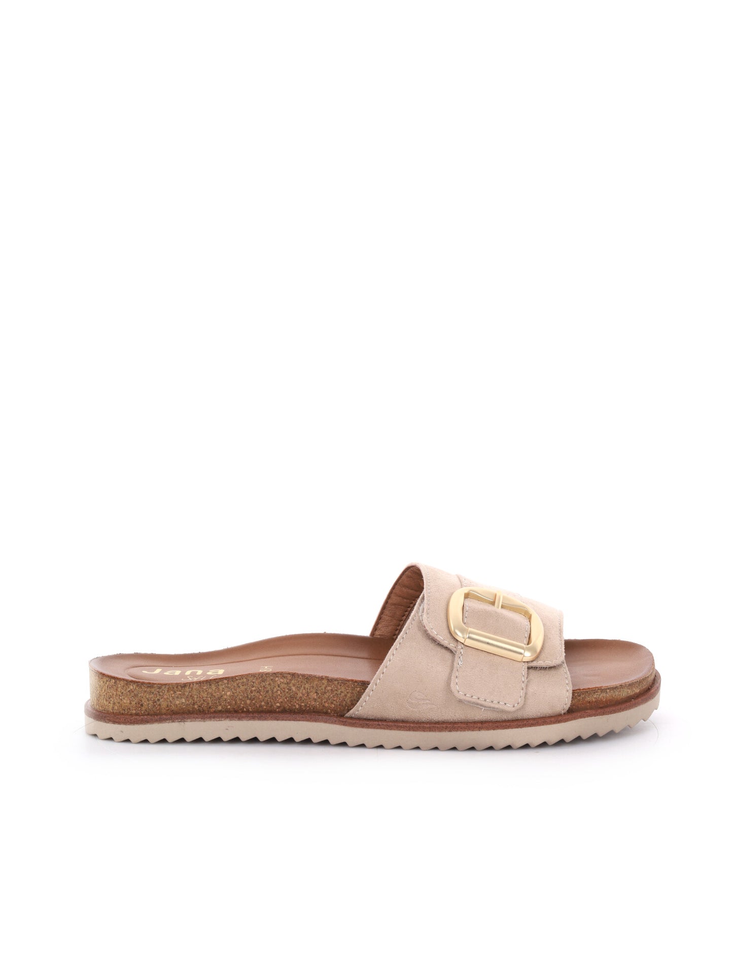 Sandali donna Jana beige con fibbie dorate regolabili