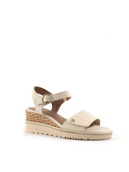 Sandali Jana beige donna con comoda larghezza H