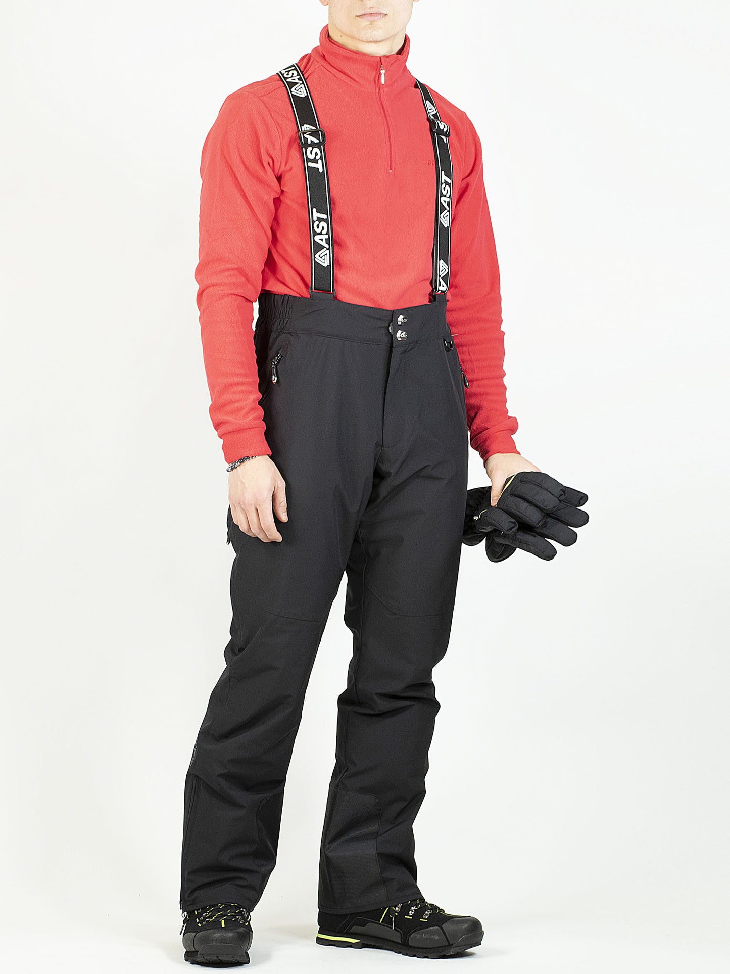 PANTALONE SCI CON ZIP ASTROLABIO DA UOMO NERO