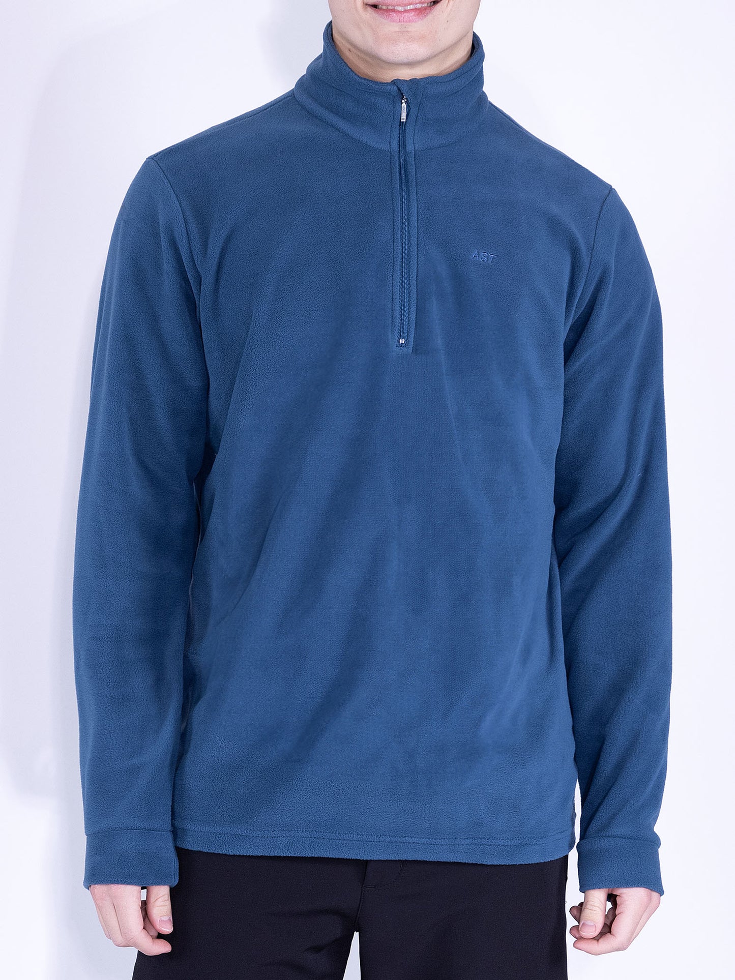 FELPA PILE MEZZA ZIP ASTROLABIO DA UOMO SKY