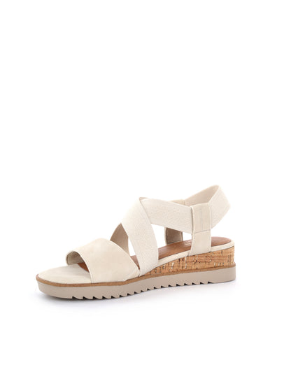 Sandali Jana da donna beige con zeppa comoda