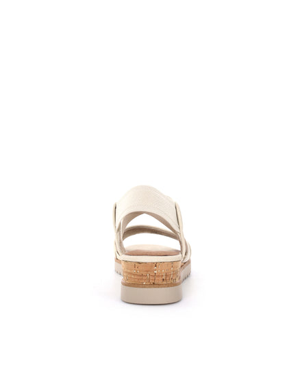 Sandali Jana da donna beige con zeppa comoda