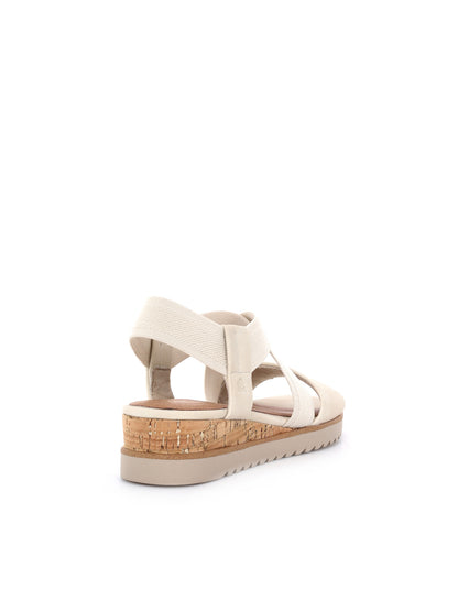 Sandali Jana da donna beige con zeppa comoda