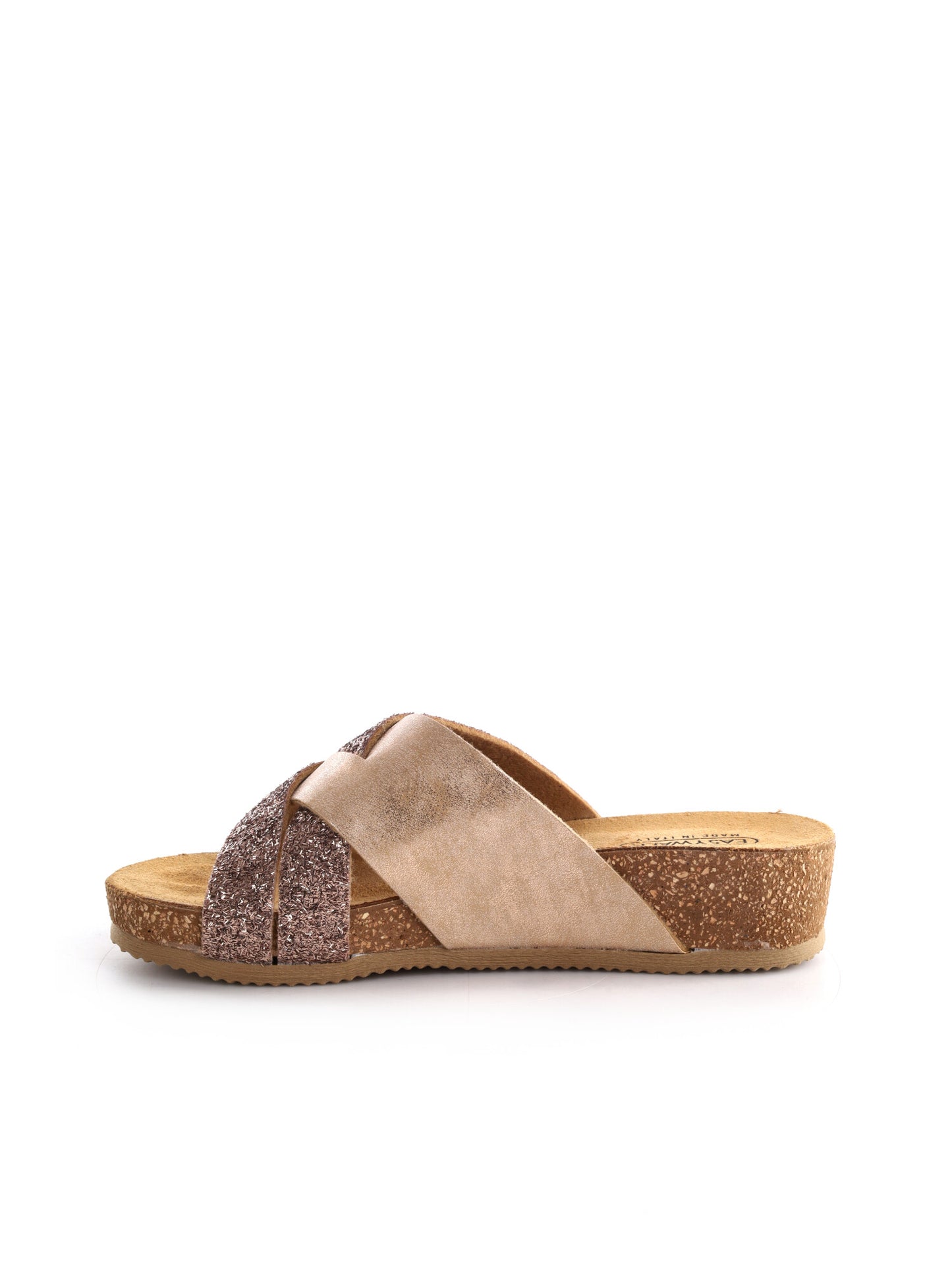 Sandalo Easywalk da donna color argento dal design elegante