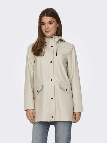 ONLY ELISA RAINCOAT - PANNA
