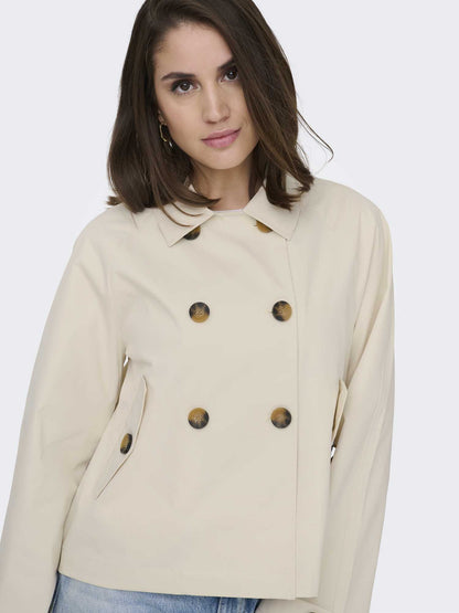Only Onlapril trench coat oversize donna beige