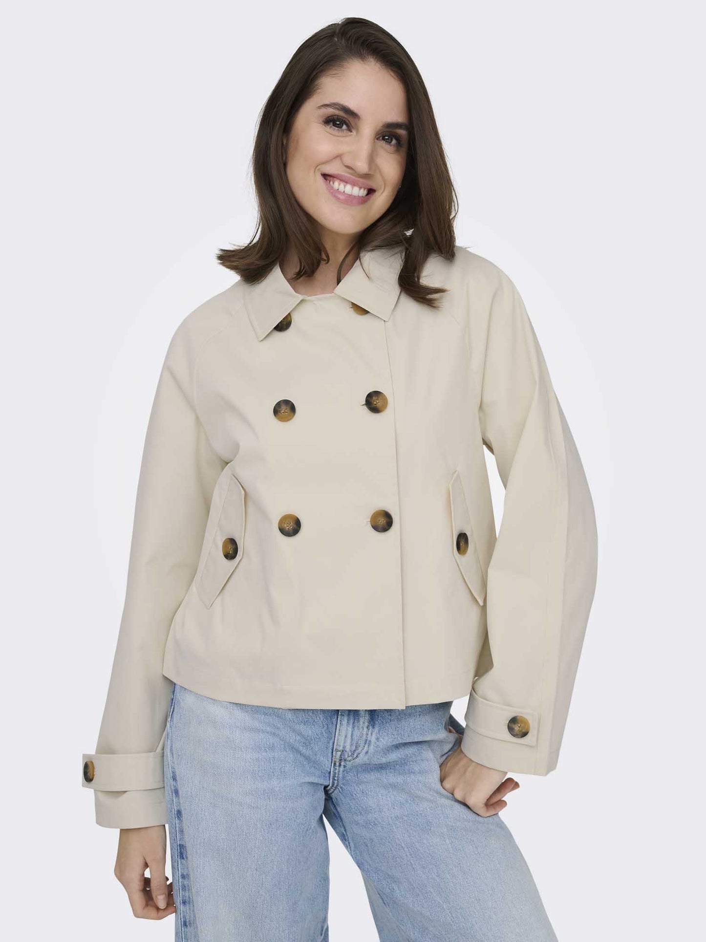 Only Onlapril trench coat oversize donna beige