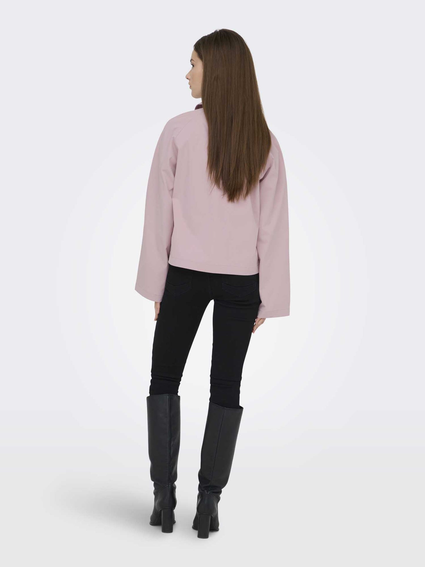 Trenchcoat Only Onlapril rosa da donna in stile classico
