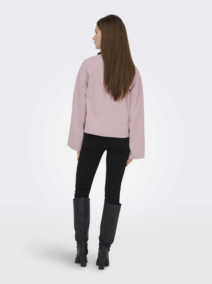 Trenchcoat Only Onlapril rosa da donna in stile classico