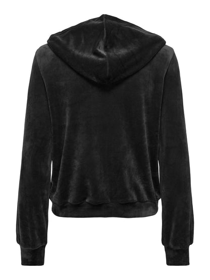 Only rebel felpa da donna nero
