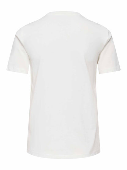 Only Teresa, t-shirt da donna panna