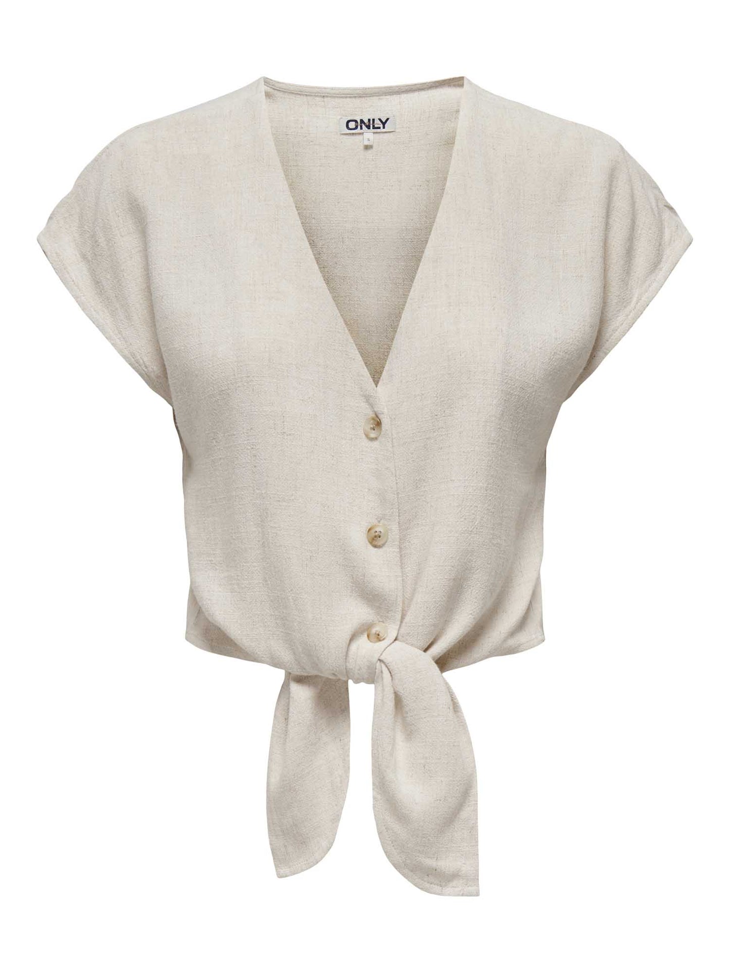 Only Siesta, camicia beige da donna elegante e versatile