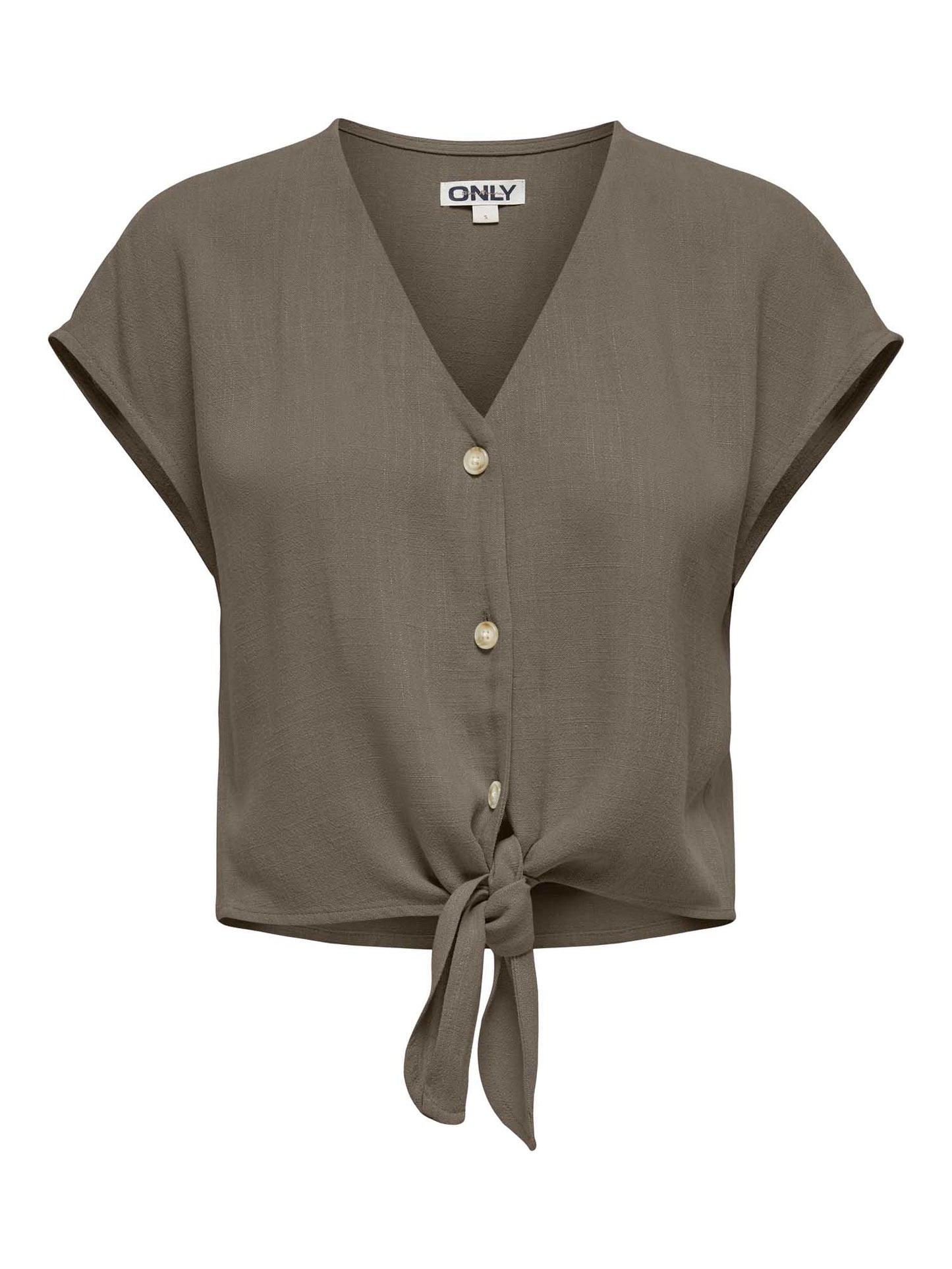 Camicia donna Only Siesta in marrone per primavera-estate