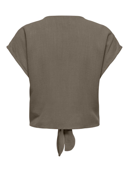 Camicia donna Only Siesta in marrone per primavera-estate