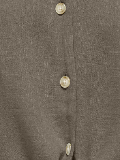 Camicia donna Only Siesta in marrone per primavera-estate