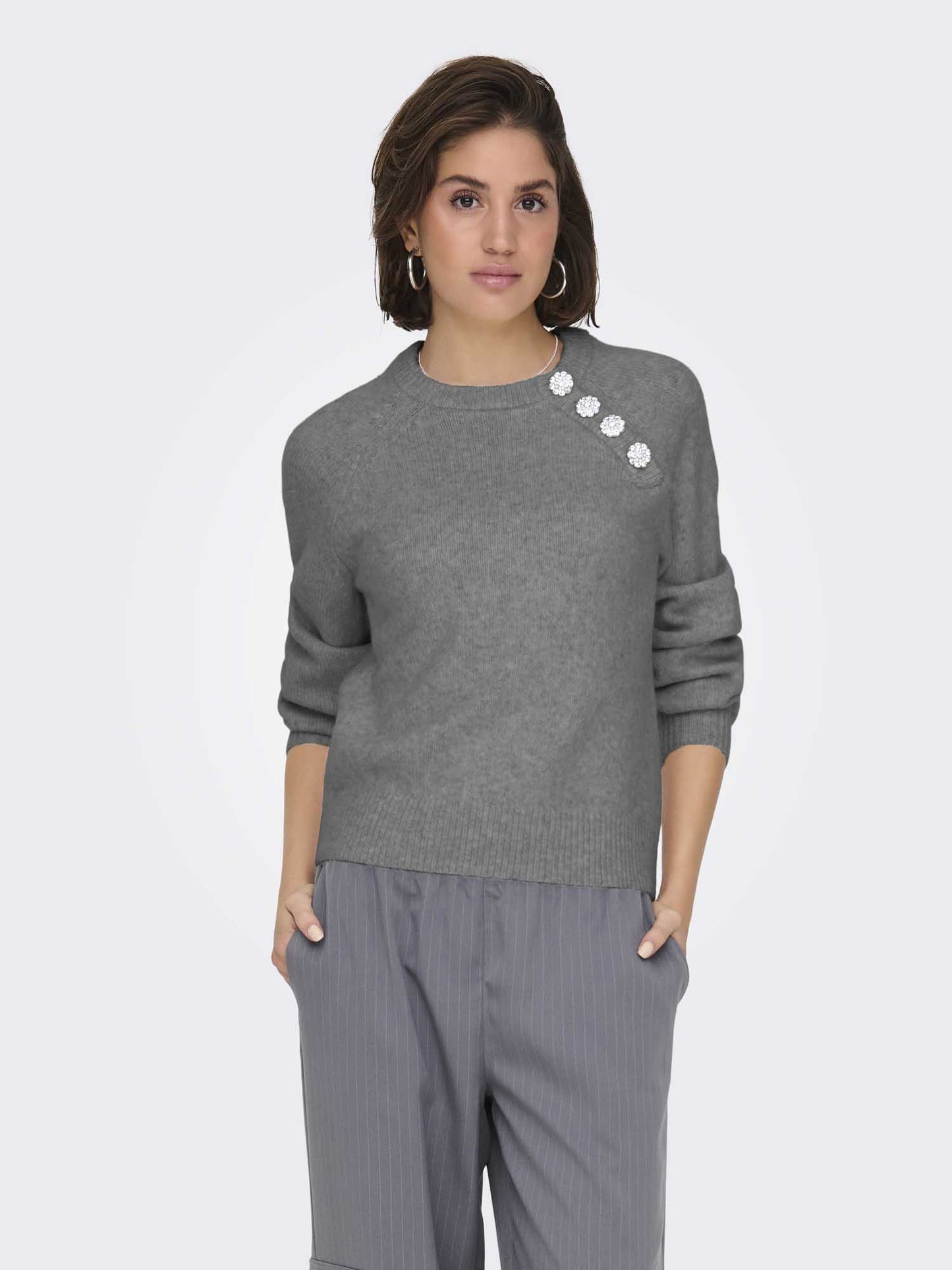 PULLOVER LAUREN ONLY DA RAGAZZA GRIGIO