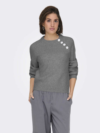 PULLOVER LAUREN ONLY DA RAGAZZA GRIGIO