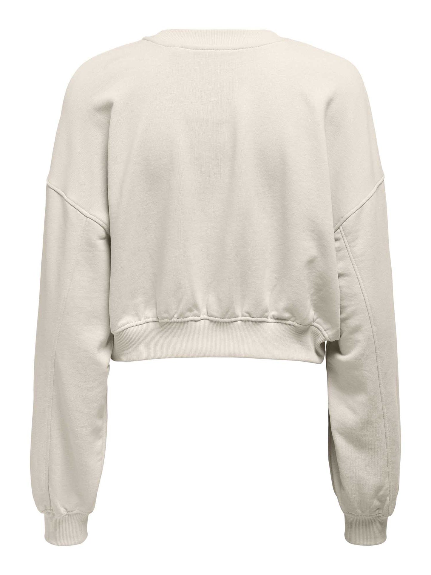 ONLY BELLA L/S CROP - PANNA