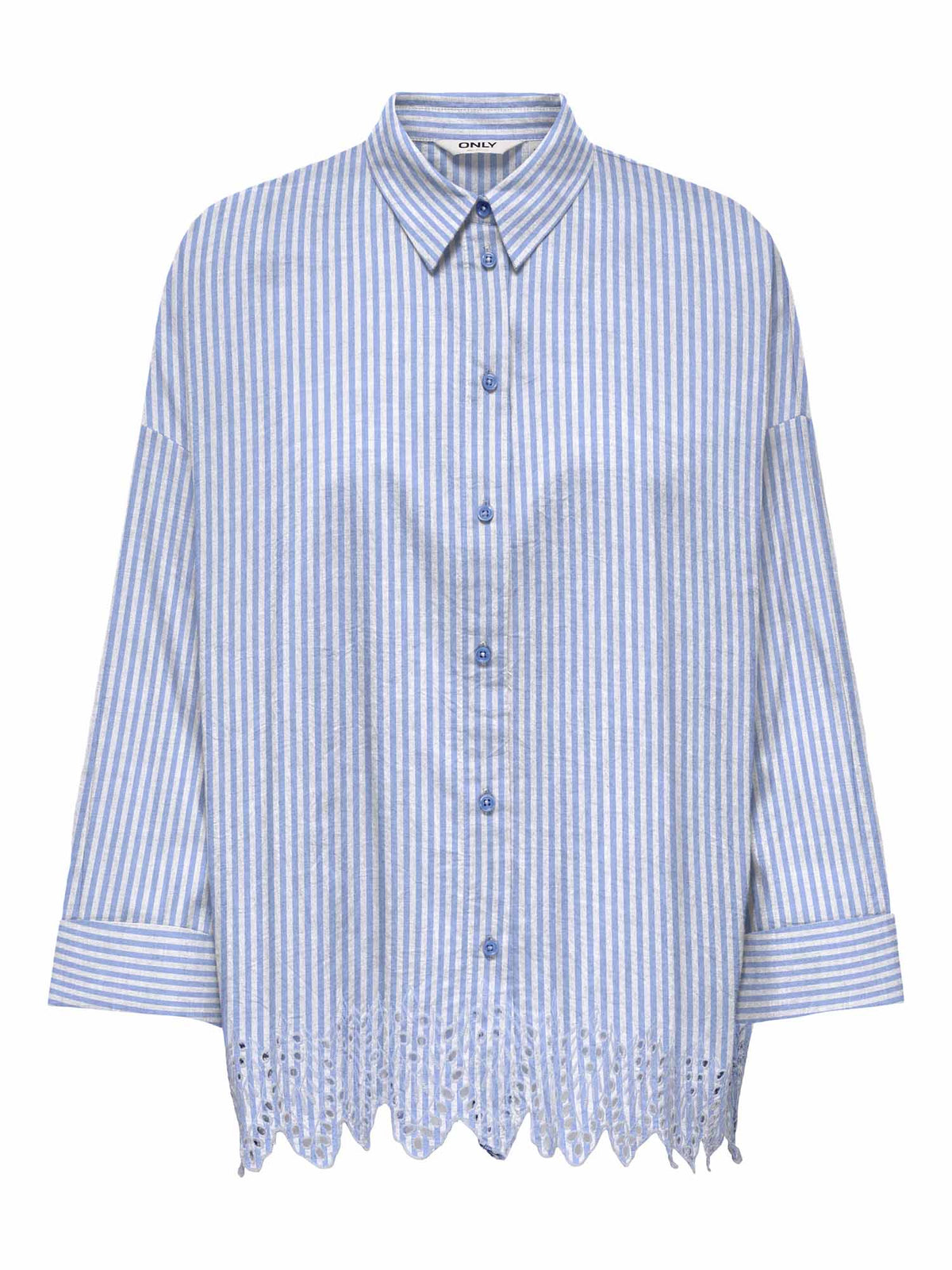 Only graces camicia da donna celeste