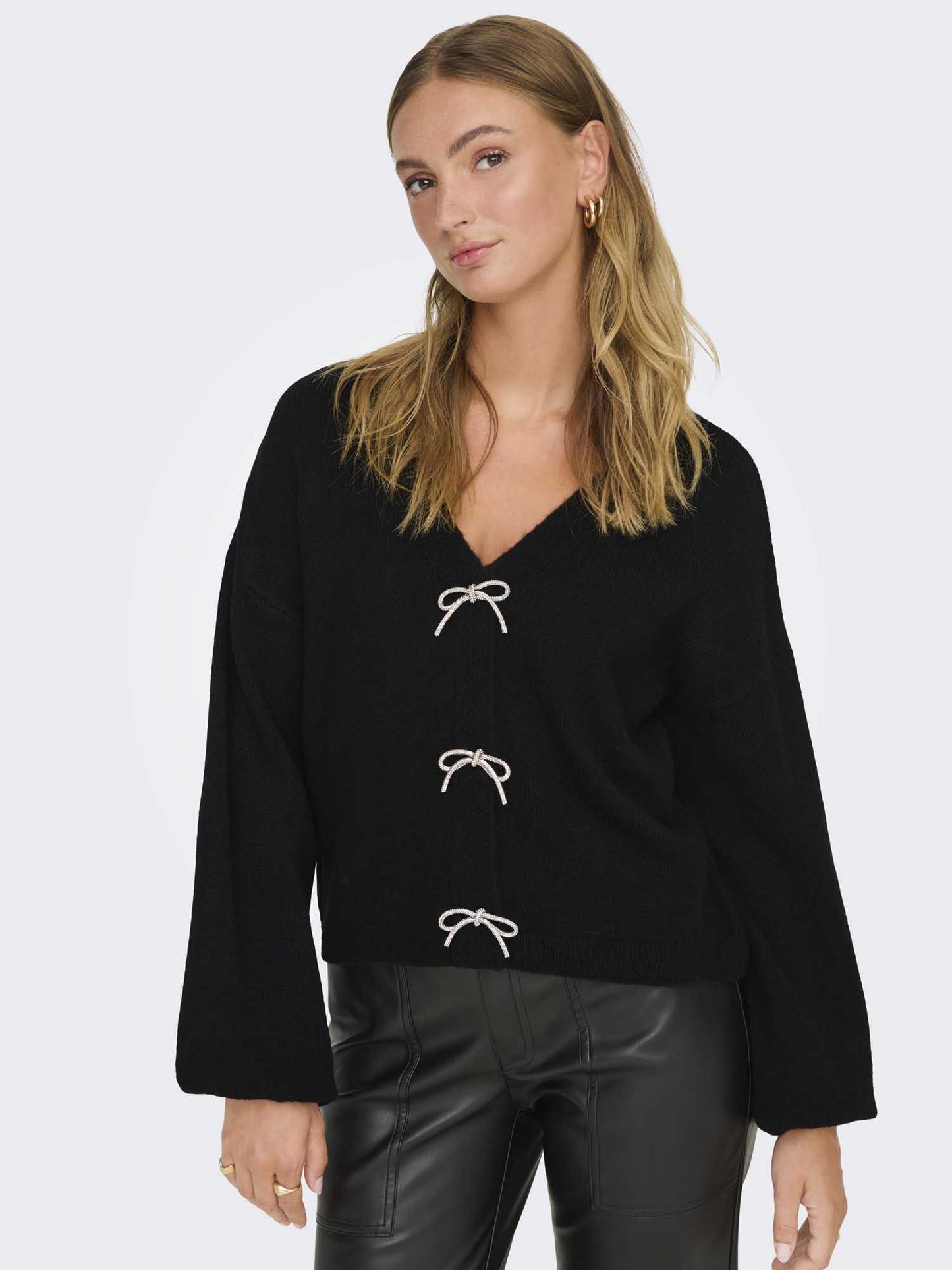 CARDIGAN ONLY DA DONNA NERO