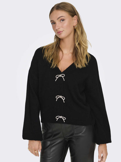 CARDIGAN ONLY DA DONNA NERO
