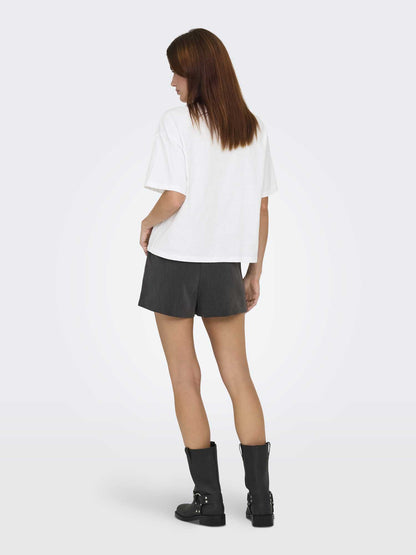T-shirt Onlterza di Only a maniche corte bianca da donna