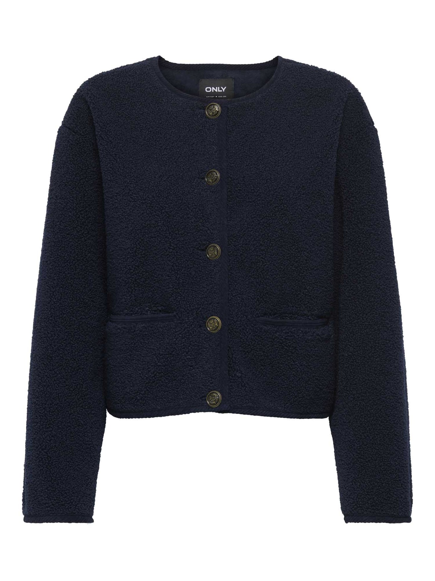 GIUBBINO COCO SHORT TEDDY ONLY DA DONNA BLU