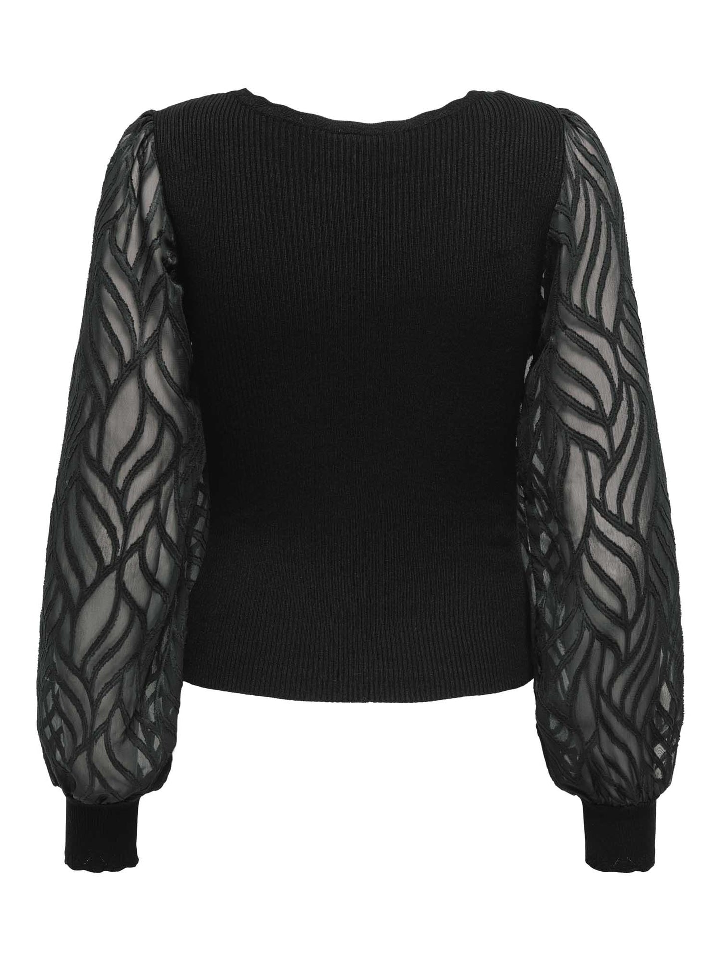 MAGLIA CON MANICHE VELATE JULIE ONLY DA DONNA NERO