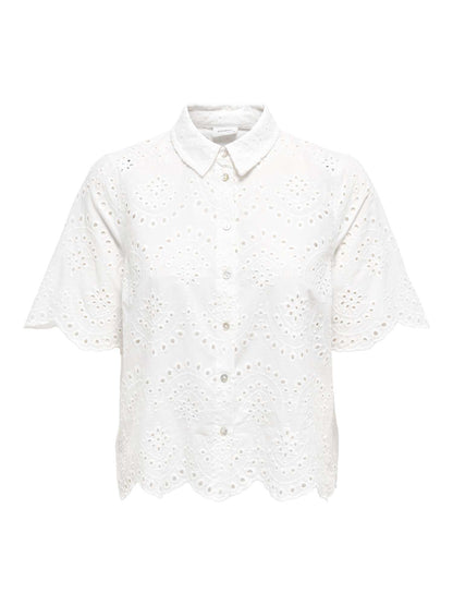 Camicia donna Only Valais in colore crema
