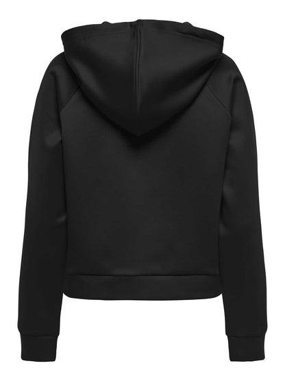 FELPA CON CAPPUCCIO ONLY DA RAGAZZA NERO