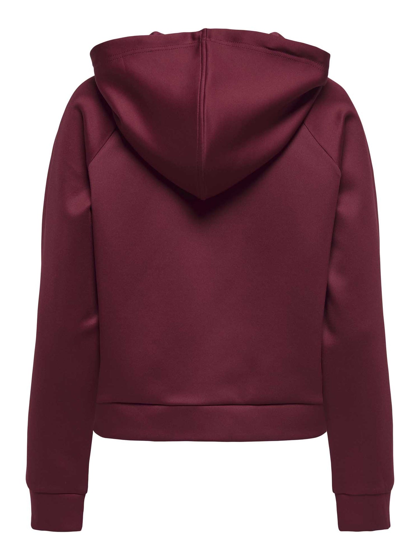 FELPA CON CAPPUCCIO ONLY DA RAGAZZA BORDEAUX