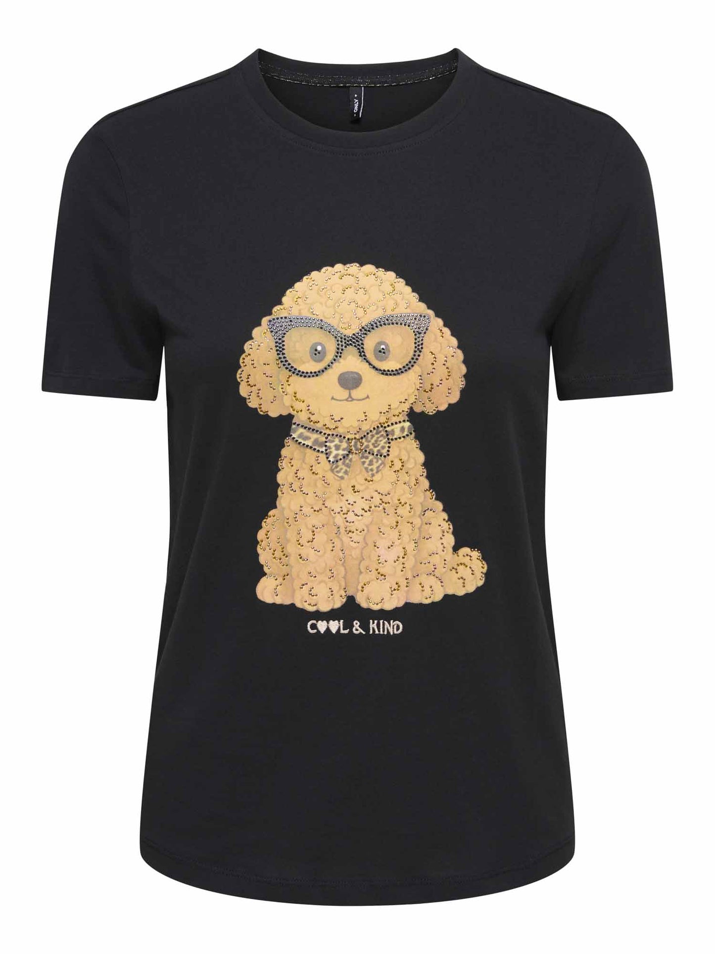 Only Baria, t-shirt maniche corte da donna nera
