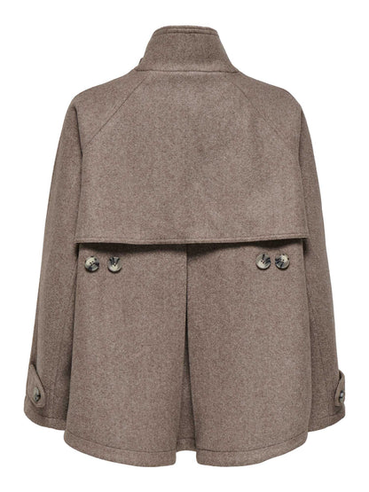 CAPPOTTO A MANTELLA THILDE ONLY DA RAGAZZA BEIGE