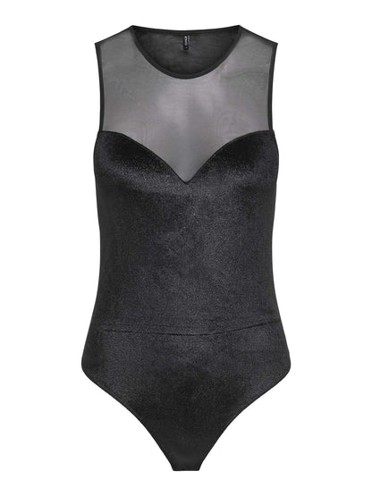 BODY OTHILIA GLITTER ONLY DA RAGAZZA NERO