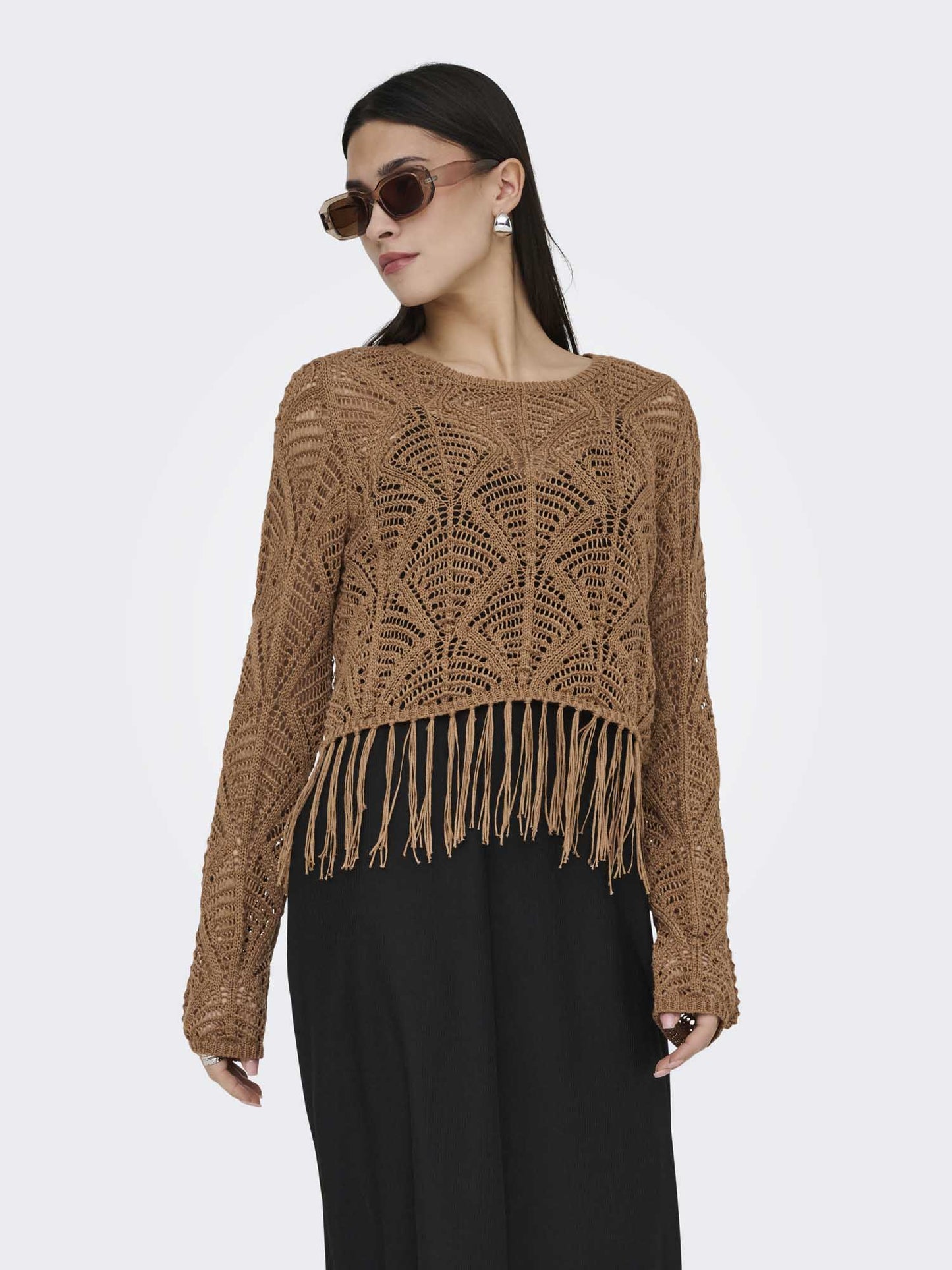 Maglia Only Leonie da Donna marrone, stile elegante e femminile