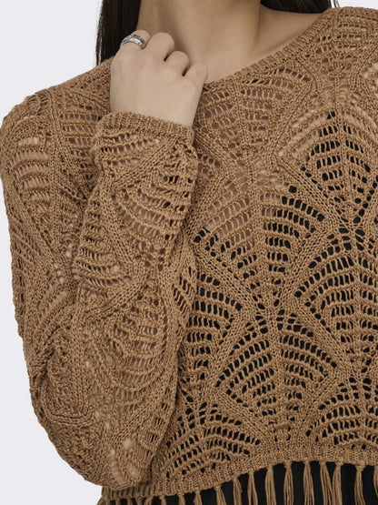 Maglia Only Leonie da Donna marrone, stile elegante e femminile