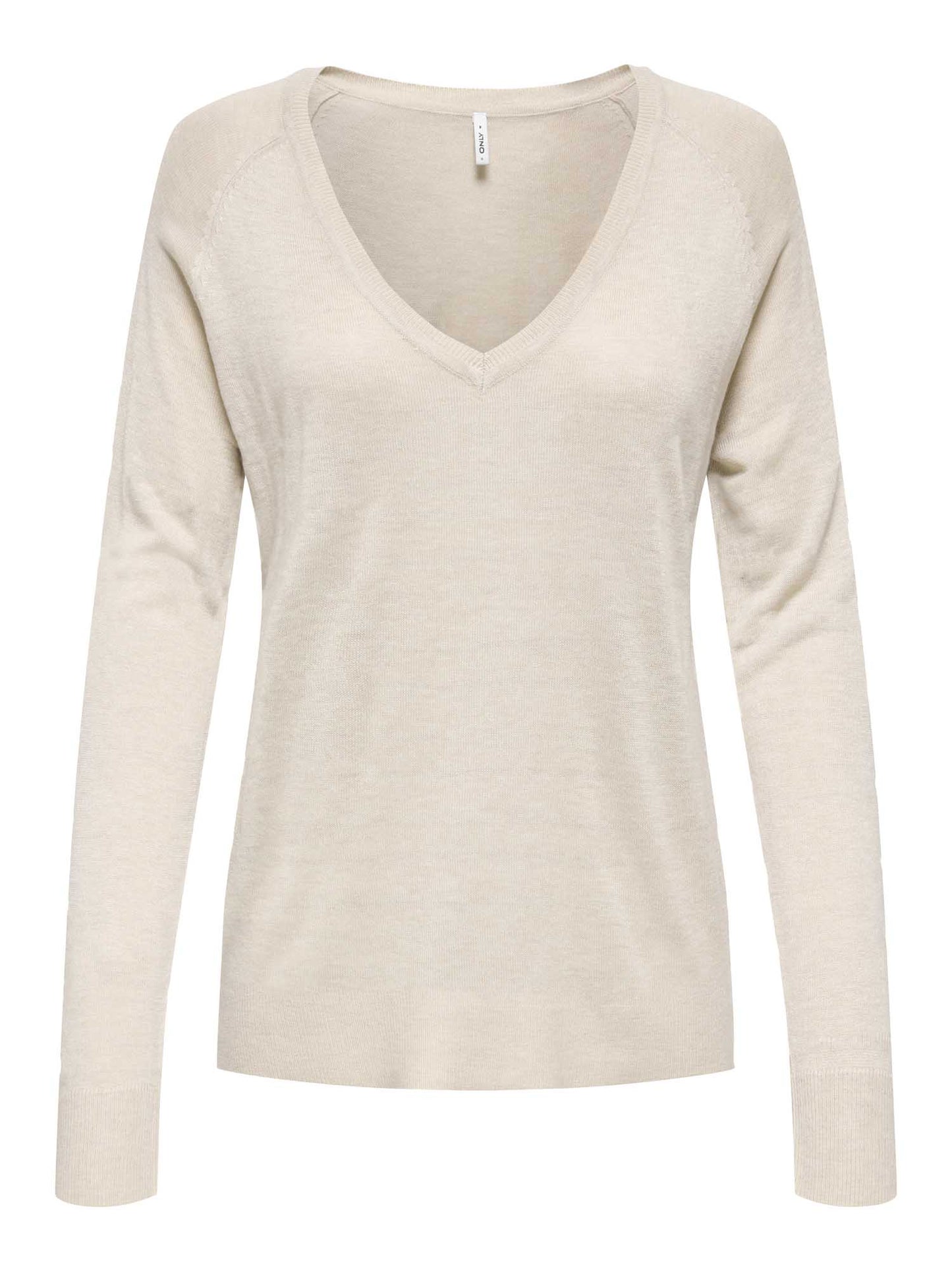Only Vienna, maglia leggera da donna in cotone beige