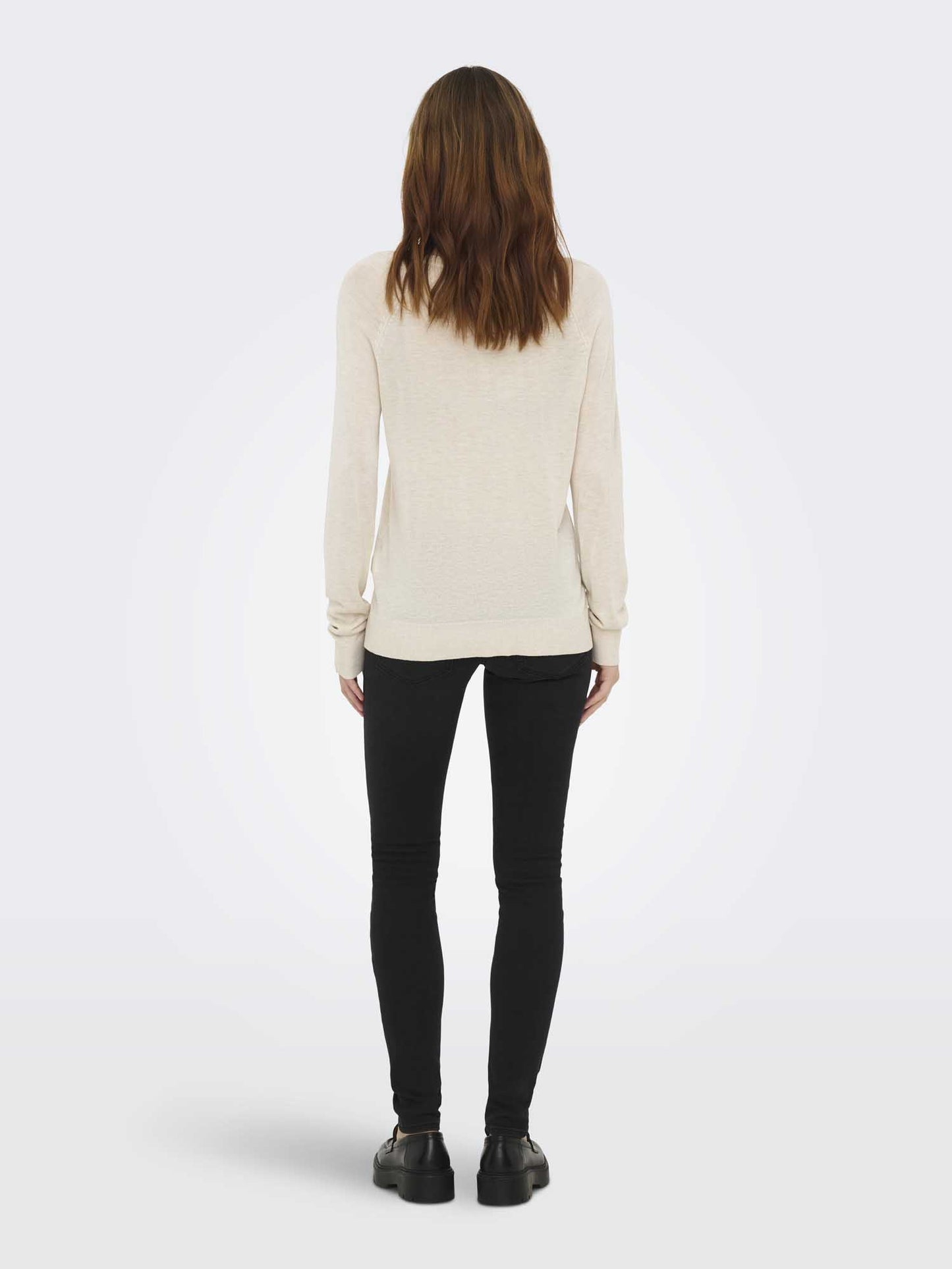 Only Vienna, maglia leggera da donna in cotone beige