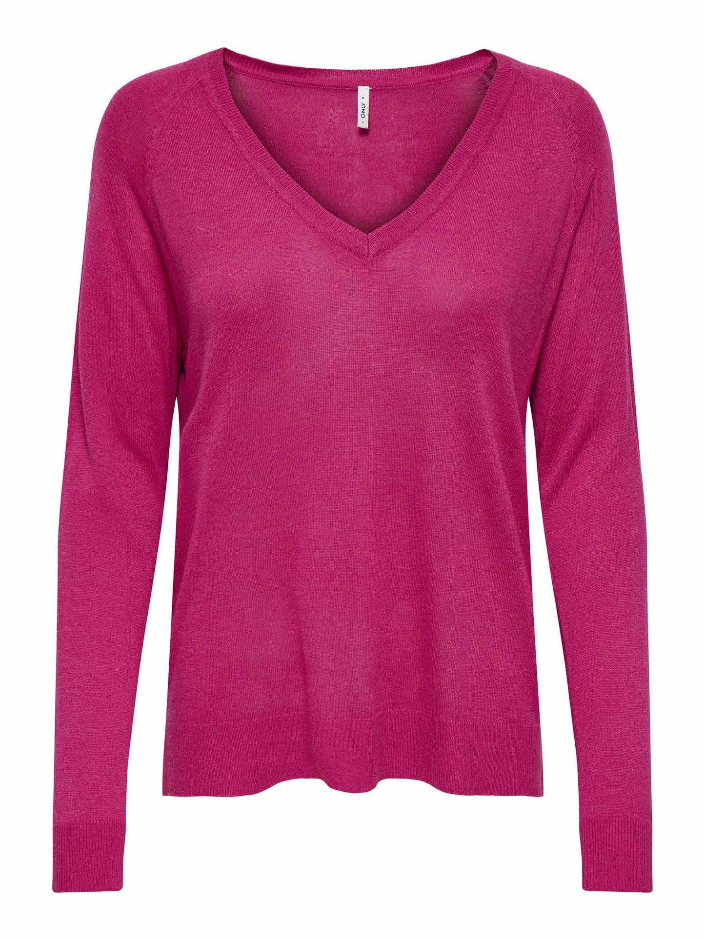 Only maglia donna in morbido tessuto fucsia per look casual