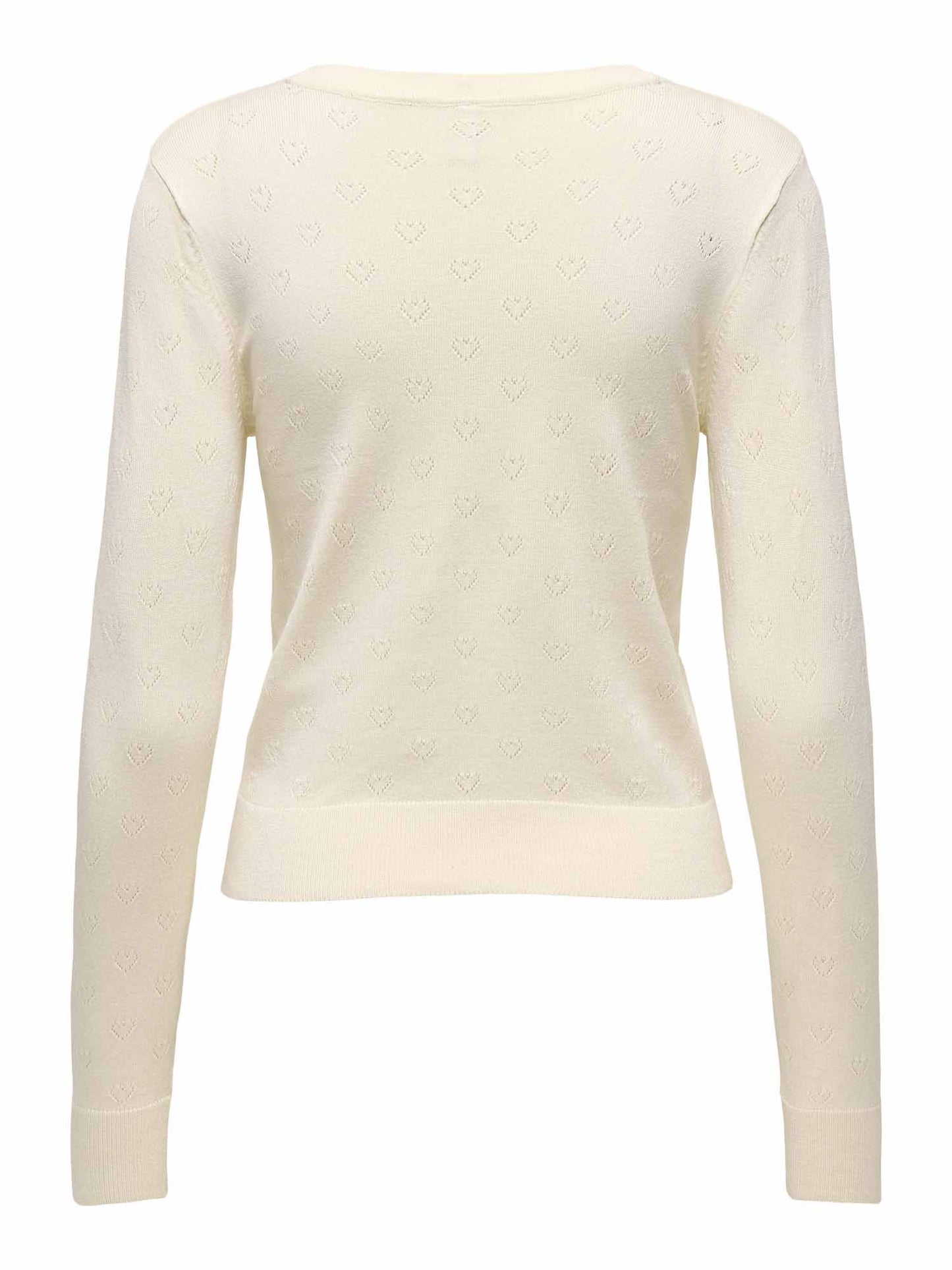 Cardigan donna Only Onlmeddi panna con scollo a V